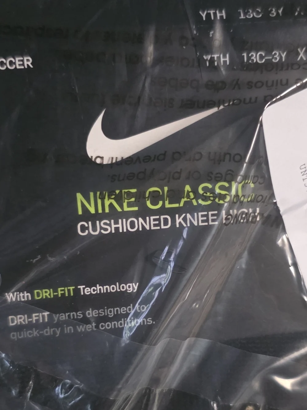 Nike Black Compression Sleeve Socks - XS (Black)